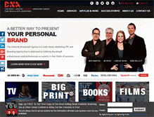 Tablet Screenshot of celebritybrandingagency.com